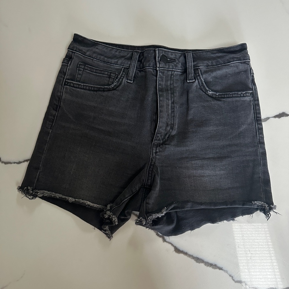 Joe's Jeans Black High-Waisted Jean Shorts